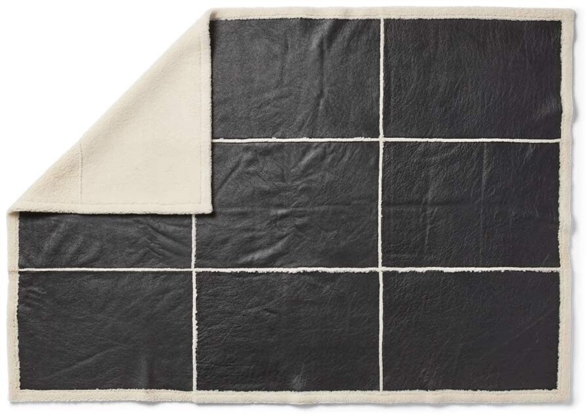 Sheepskin House - Addison Plaid - Tweezijdige Schapenvacht - Korte Wol - 140x200 cm