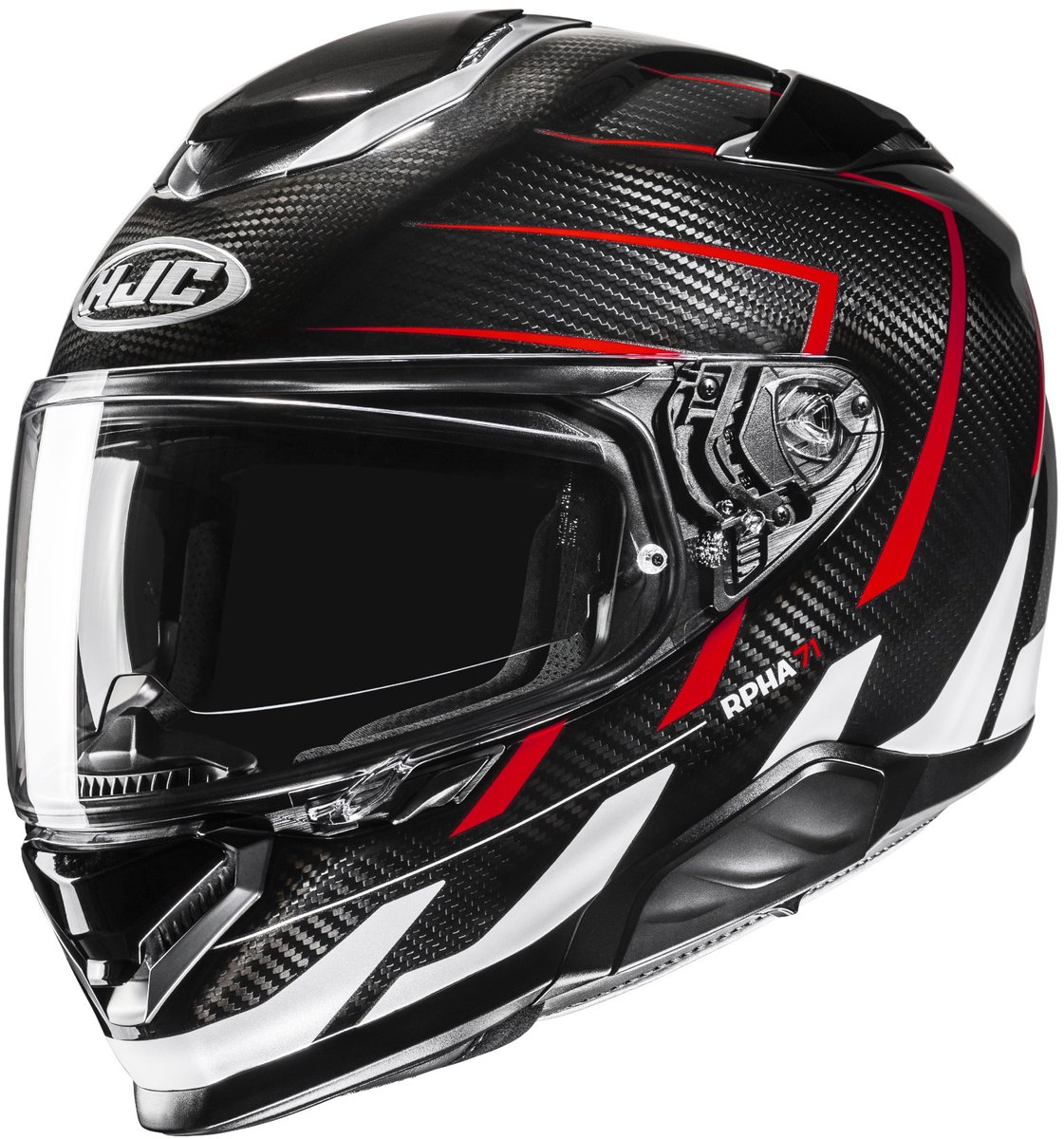 HJC RPHA 71 Carbon Cano Zwart Wit Rood Integraalhelm - Helm