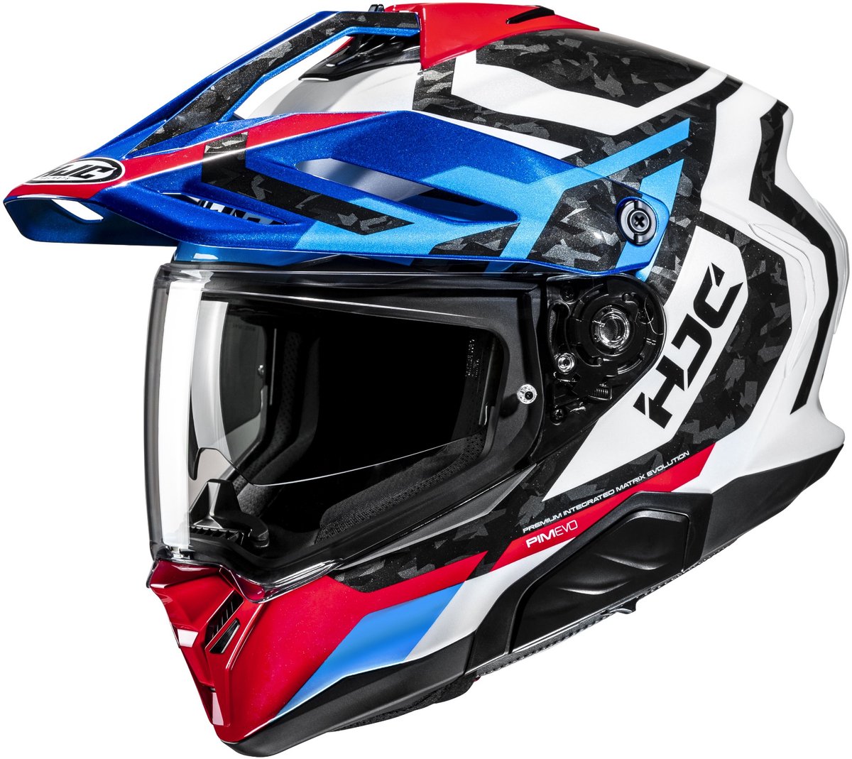 HJC RPHA 60 Dakar Wit Rood Blauw Adventure Motorhelm - Maat XL - Helm