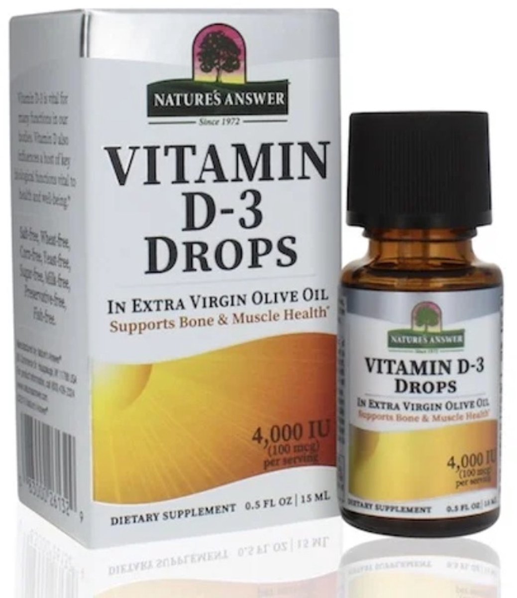 Vitamine D3 Druppels 2000 IU (15 ml) - Nature's Answer