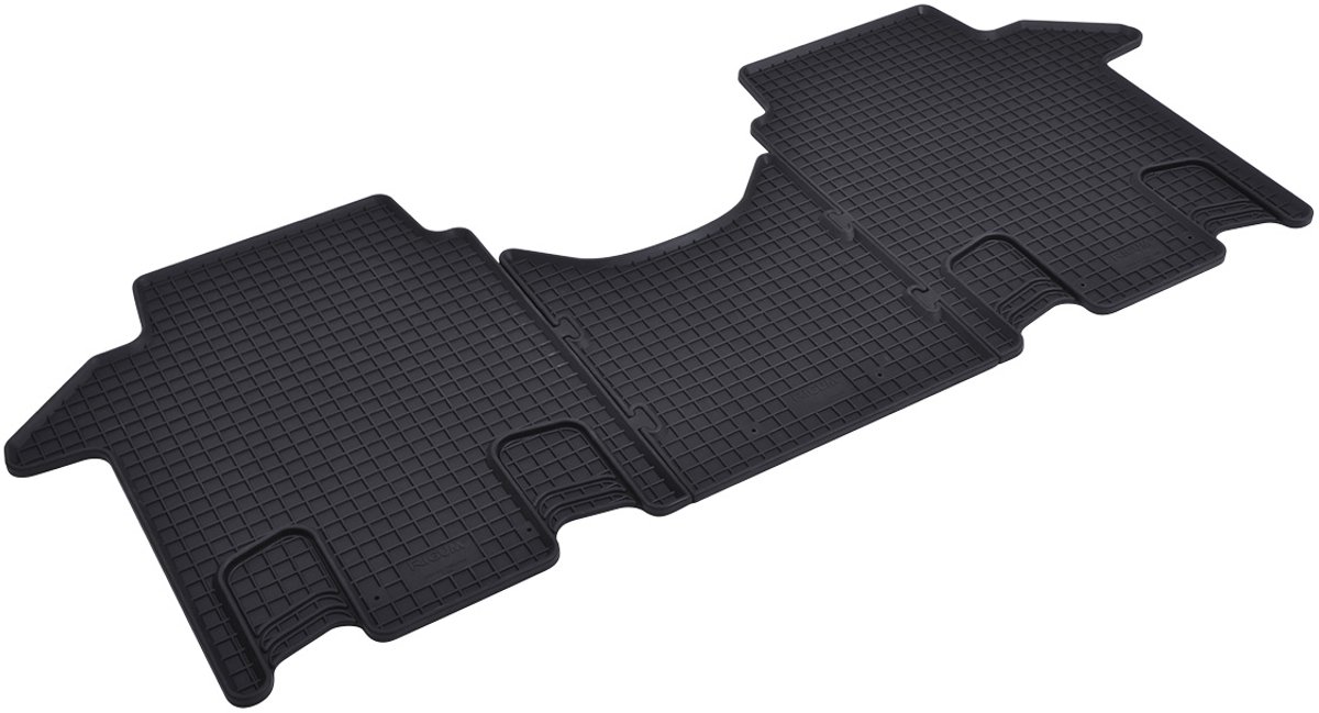 Automatten voor 2e zitrij Volkswagen T7 Multivan (vanaf 2022 - 3-delig - Rubber