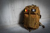 Tuff Guy - Tactical Backpack 45L - Sand Khaki - Unisex Sport Tas - Perfect voor Fitness, Bodybuilding, Powerlifting, Gewichtheffen en Crossfit