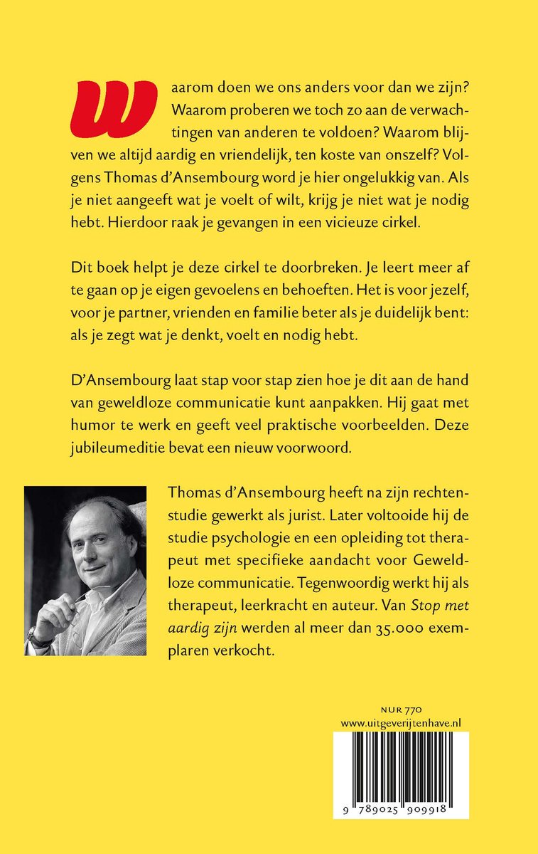 Stop met aardig zijn - back cover