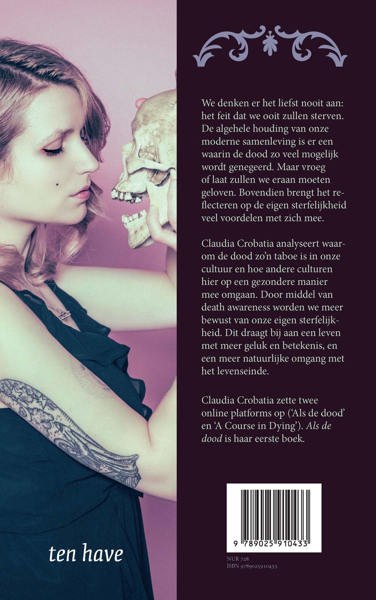 Als de dood - back cover