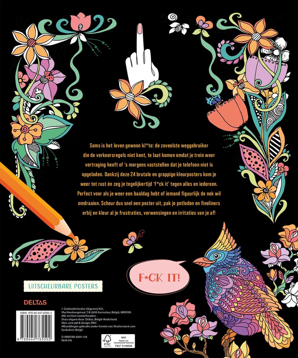 Deltas Het enige echte f*ck it kleurboek — afbeelding 2