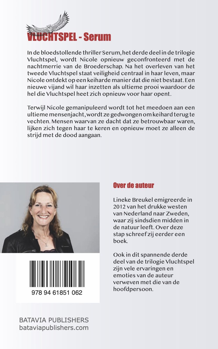 Vluchtspel 3 - Serum - back cover