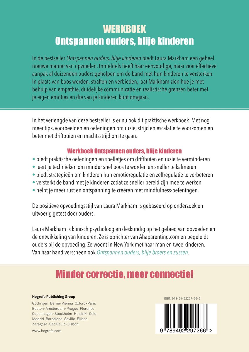 Ontspannen ouders, blije kinderen - back cover