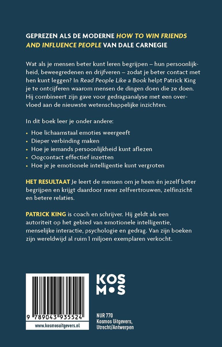 Read People Like a Book - back cover
