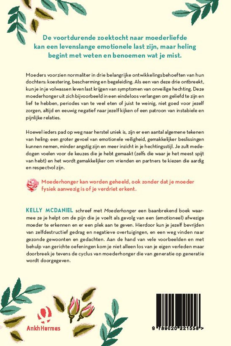 Moederhonger - back cover