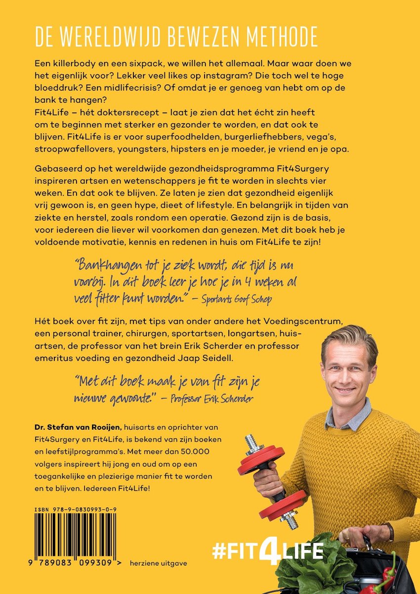 Fit4Life het doktersrecept - back cover