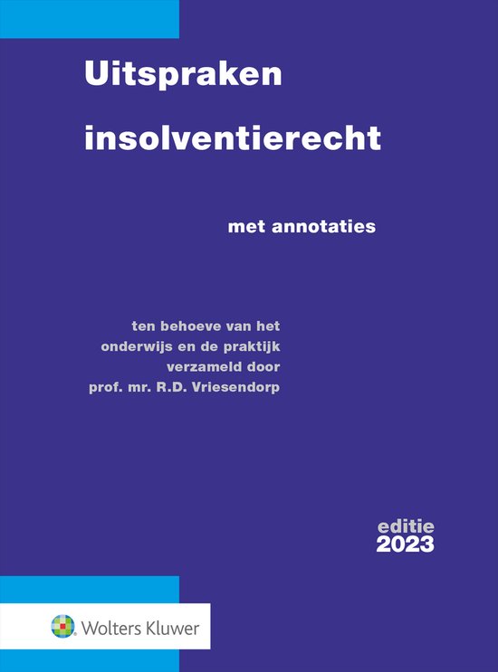 Uitspraken insolventierecht 2023 - cover