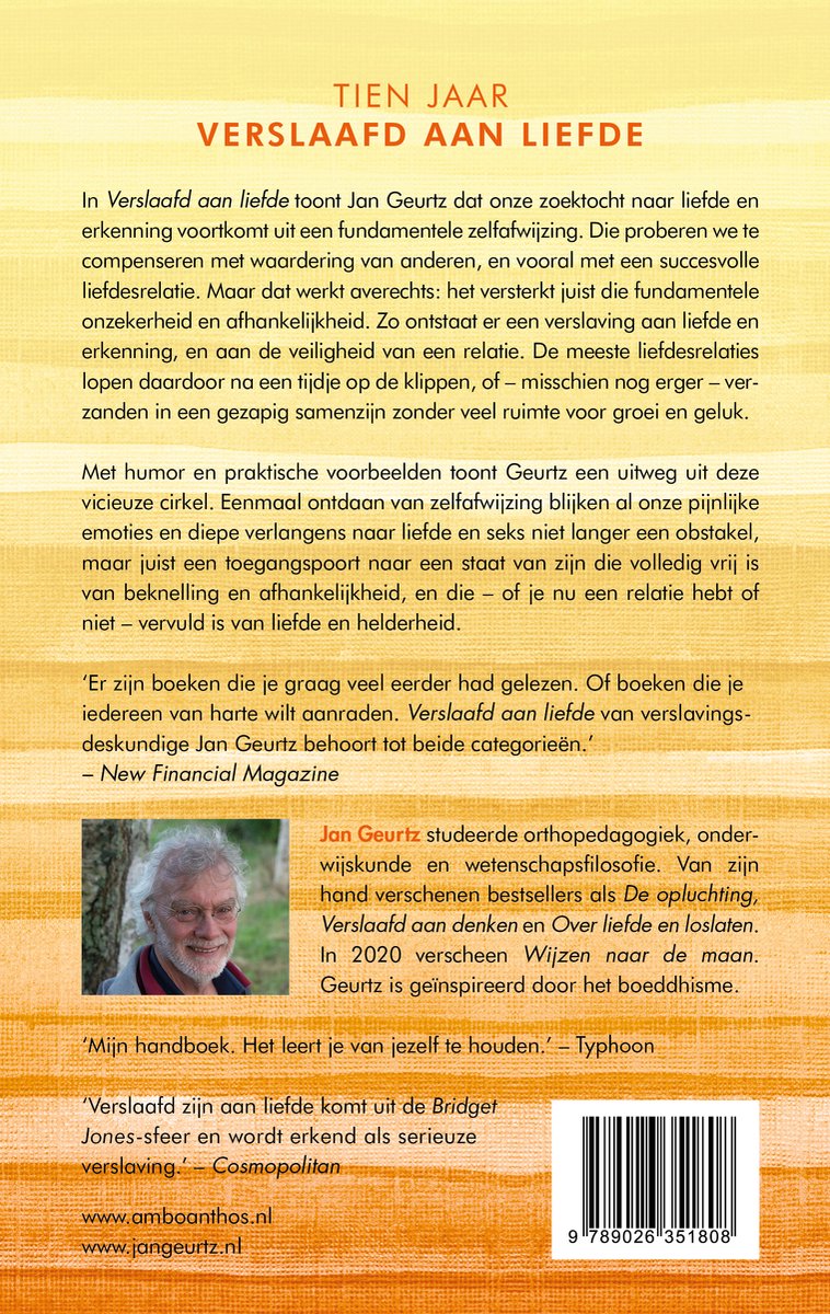 Verslaafd aan liefde - back cover
