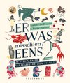 Boekomslag met de titel 'Er was misschien eens 2'. Illustraties van draak, nijlpaard, Romeinse soldaten, gestreepte visstaart en diverse dieren.