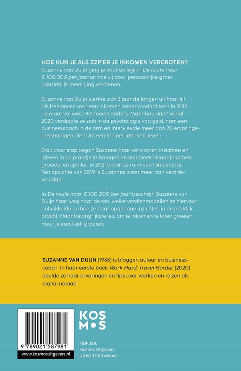 De route naar 100.000 euro per jaar - back cover