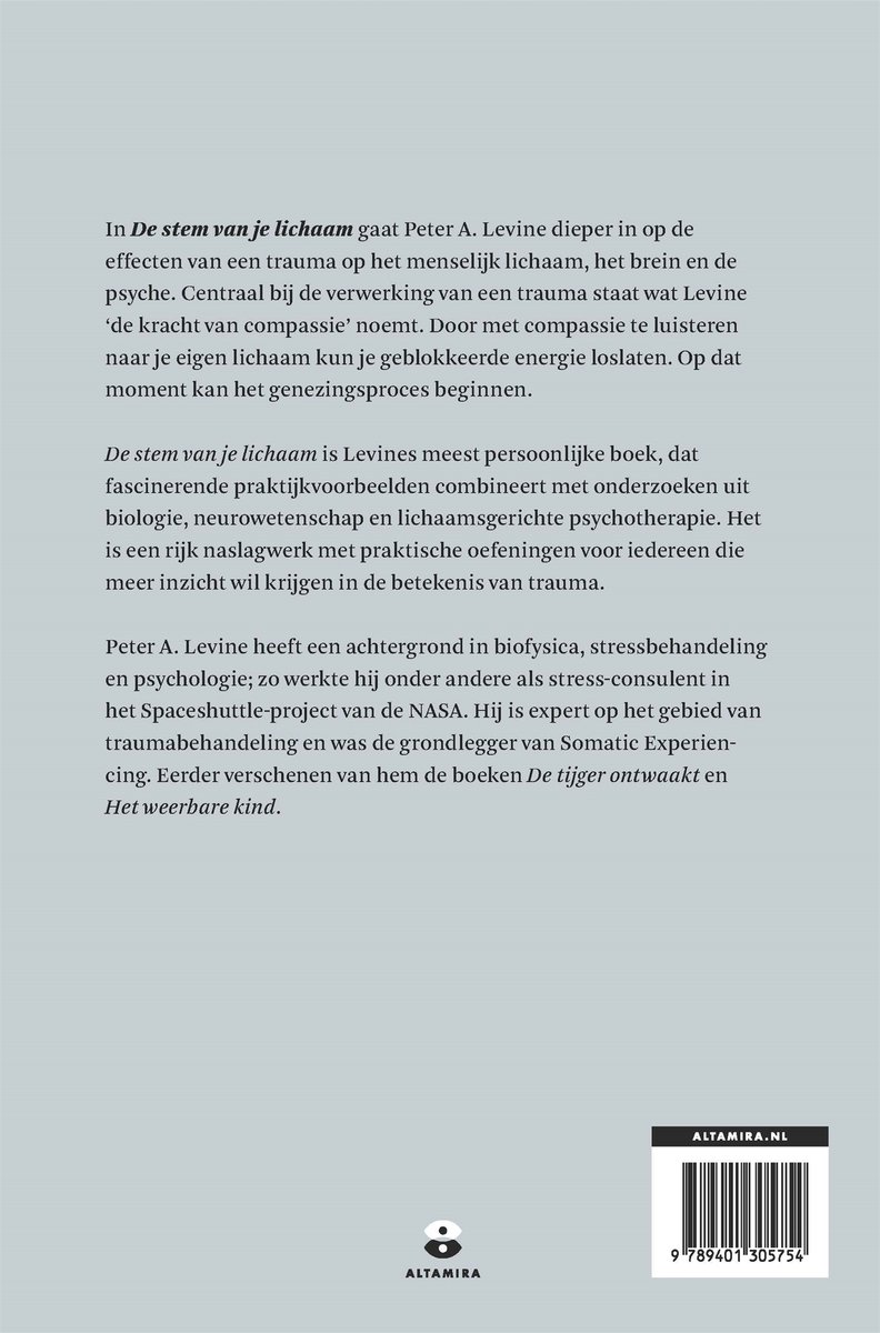 De stem van je lichaam - back cover