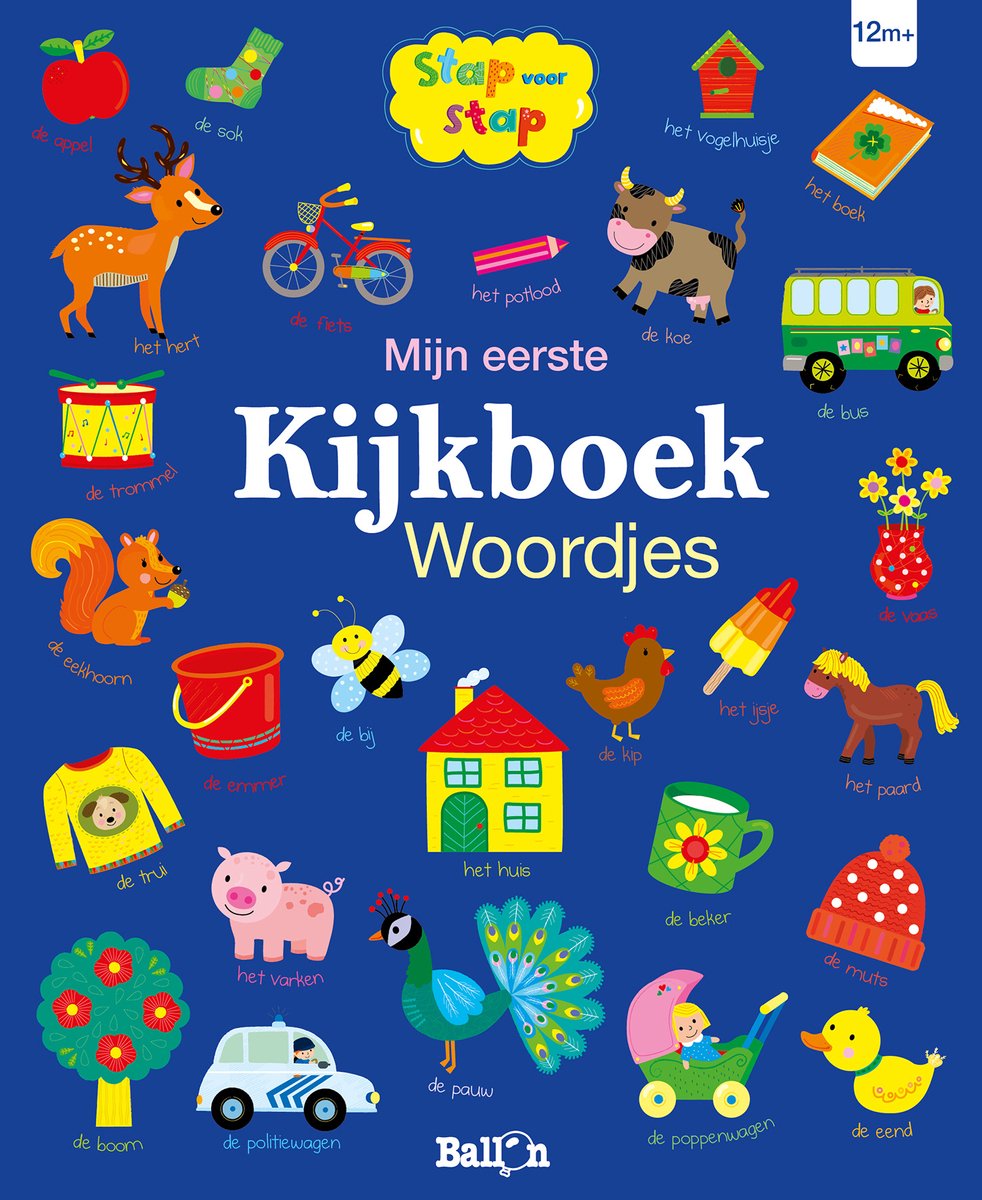 Omslag van Stap voor stap 0 - Mijn eerste kijkboek Woordjes