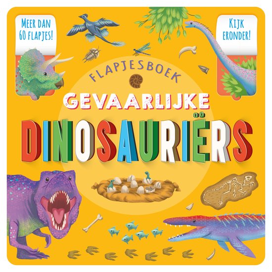 Flapjesboek Gevaarlijke dinosauriërs - cover