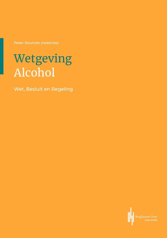 Wetgeving Alcohol - cover