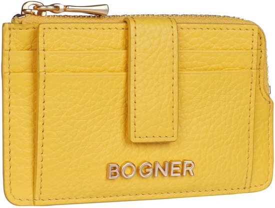 Bogner Cuir Étui pour carte de crédit Andermatt Elli Purse Yellow Jaune
