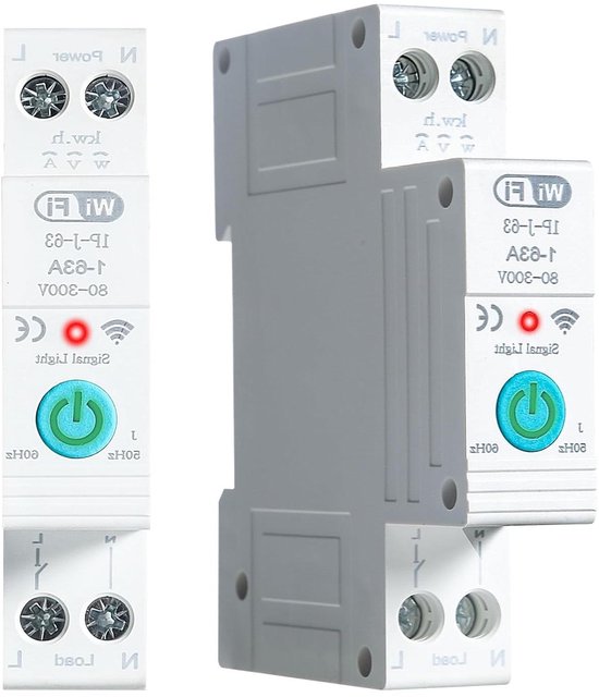 Disjoncteur Intelligent, 16 A Pour Tuya WiFi Smart Disjoncteur 1P