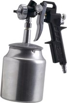 FERM Verfpistool met onderbeker – Pneumatisch - 750cc – Max. 6 bar – Instelbare spraytoevoer
