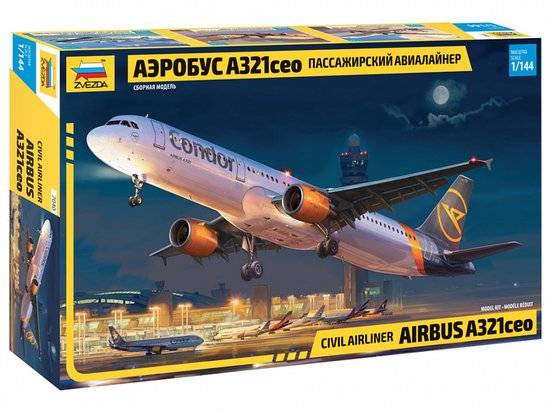 Zvezda - 1/144 Airbus A 321 PDG (12/21) * - ZVE7040 - ensembles de modélisme, jouets de construction pour enfants, peinture pour modèles et accessoires