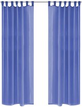 Gordijnen voile 140x175 cm koningsblauw