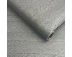 Zelfklevend behang, Visgraat, 122cmx10m, 12m2, zelfklevend, Vinyl, PVC, Waterbestendig, Muurdecoratie, Badkamer, Daka Deco