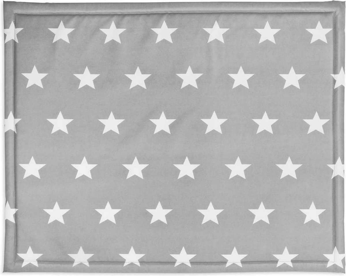 Jollein Little Star Boxkleed - 75x95 cm - Antraciet