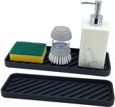Unyqoos® Flexibele Siliconen Organizer voor Keuken en Badkamer, Ideaal voor Sponzen en Zeep, Set van 2 Stuks