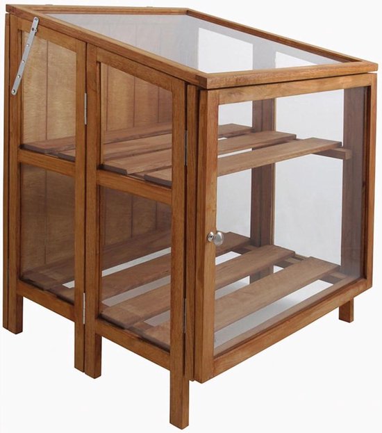 Hardhouten kweekkas klein