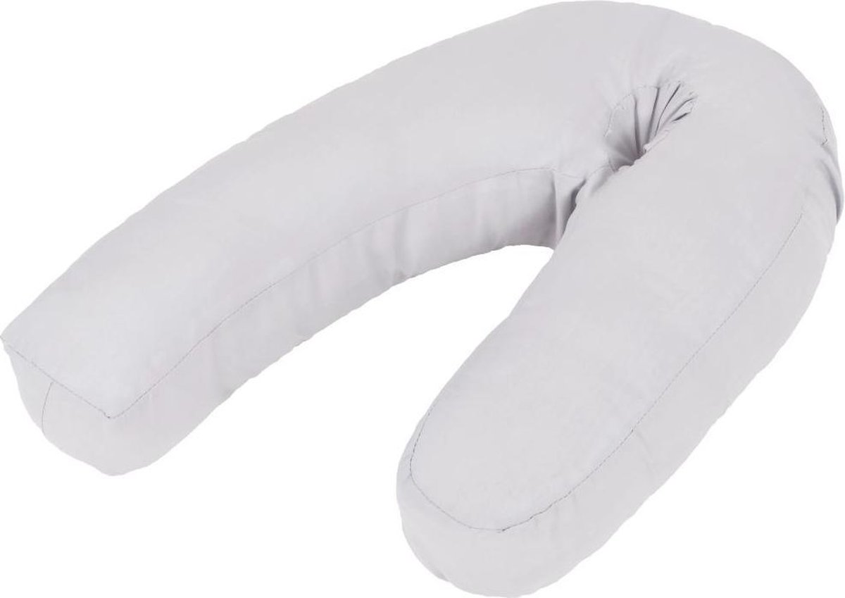 Bol.com vidaXL - Zwangerschapskussen - J-vormig - 54x(36-43) - cm - grijs aanbieding