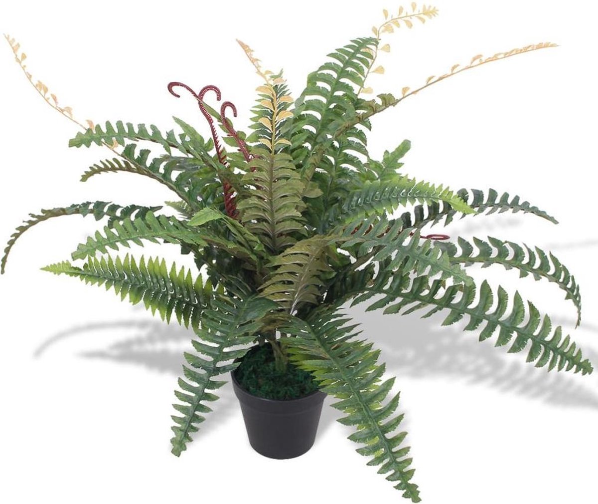 vidaXL Kunst - varen - plant - met - pot - 60 - cm - groen