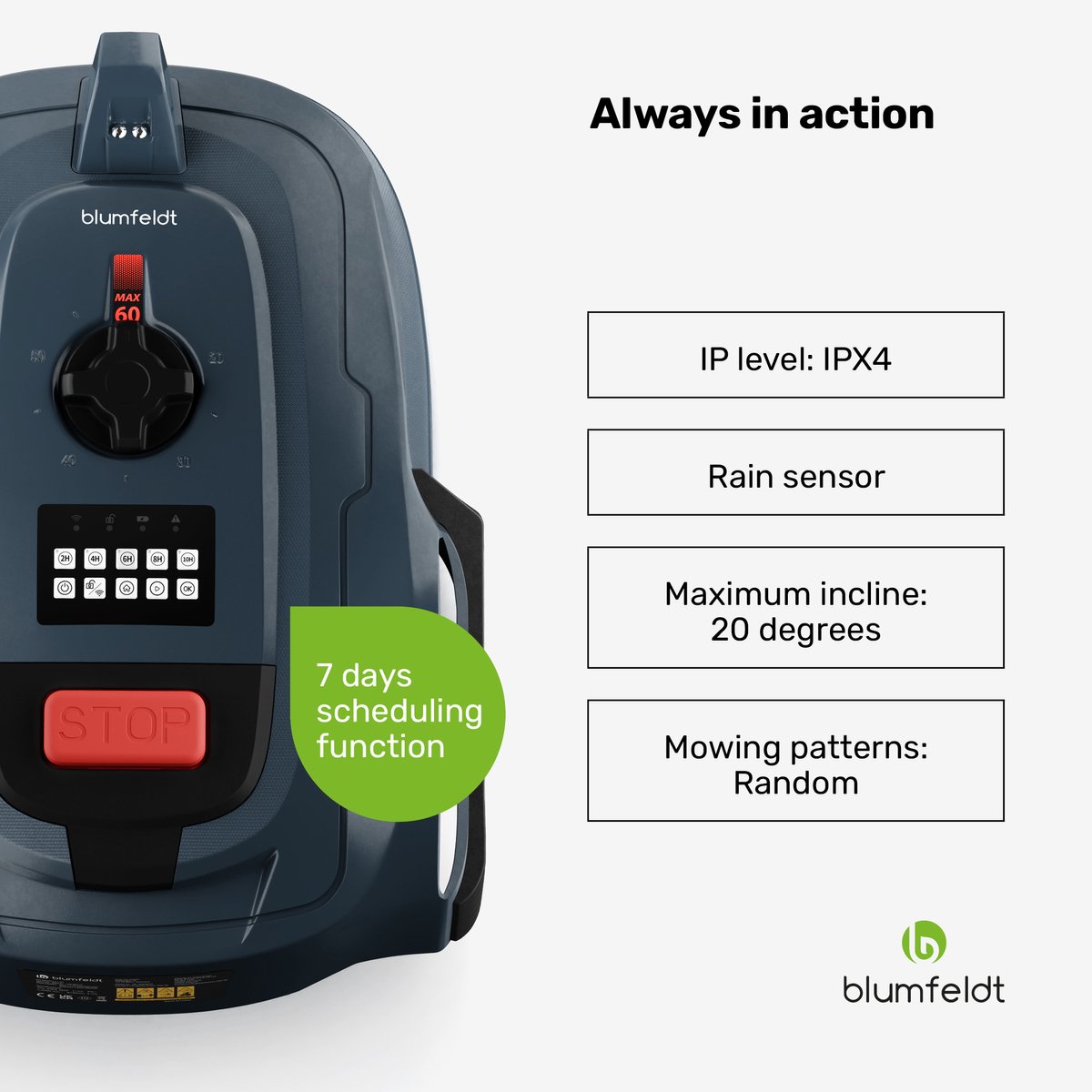 Afbeelding 3 van Blumfeldt GrassConnect robotmaaier voedingsadapter - Efficiënt en veilig opladen, oververhitting- en overspanningsbeveiliging, Plug-and-Play ontwerp, compatibel met GrassConnect maaiers