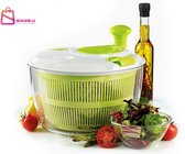 Slacentrifuge – 5L Groente Dehydrator & Kruiden Zeef – Met Draaimechanisme en Sluitdeksel – slazwierder – sla centrifuge – sladroger