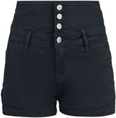 Forplay High Waist Denim Hot Pant Dames Hotpants - zwart - 33