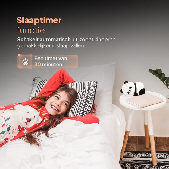 Nachtlampje Kinderen - Mobstore Panda Nachtlampje - Draadloos & Oplaadbaar - Touch Bediening - Dimbaar LED Licht - Timerfunctie - Slaaptrainer - Ideaal voor Babykamer & Kinderkamer - Siliconen Bedlampje van Mobstore — afbeelding 5