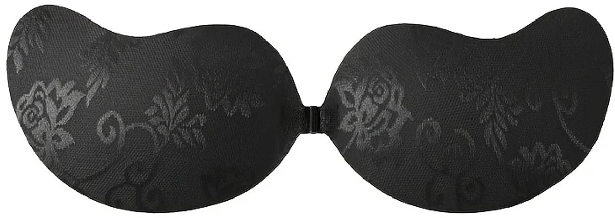 Sara Shop / plak BH /Onzichtbare Push Up Bh Zelfklevende / beha Backless Strapless /Plak Bh met 2 Stuks Boob Tape/ Gel sticky Solid /Cup-A Zwart -Topkwaliteit