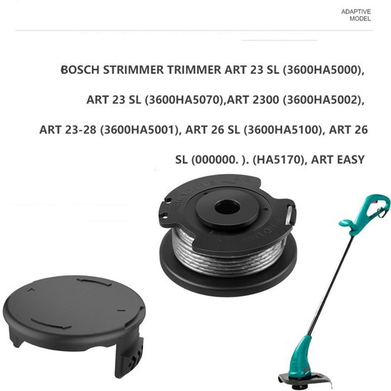 Vervangende spoel en beschermset Geschikt voor Bosch Easy GrassCut 18-230 — afbeelding 3