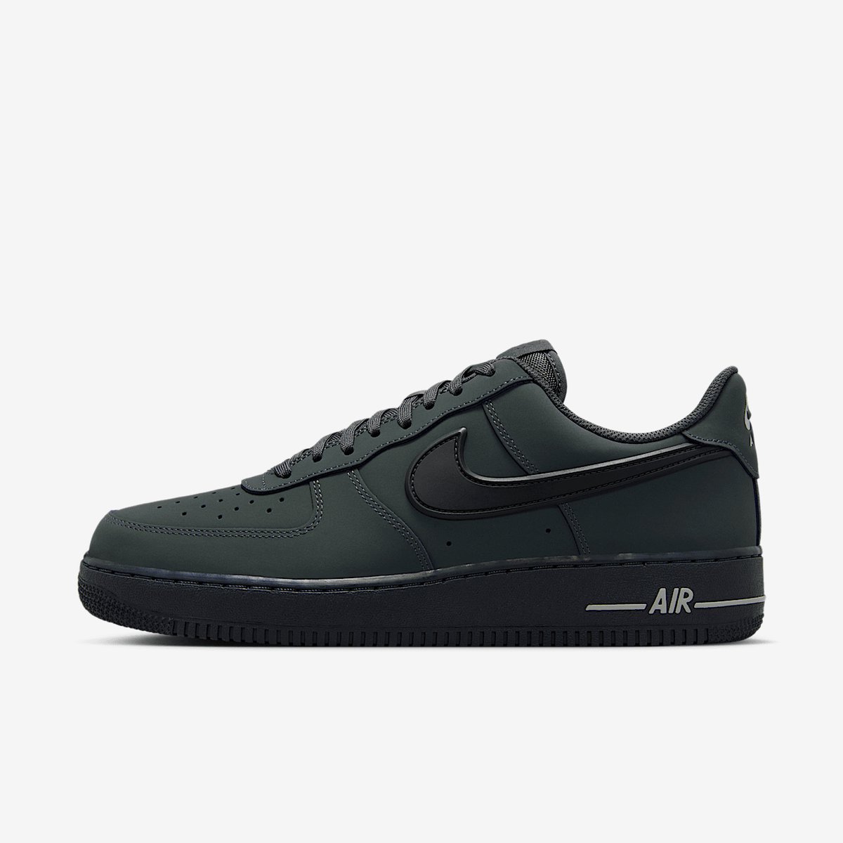 Nike Nike Air Force 1 ’07 “”Rubber Swoosh”” Sneakers Unisex Antraciet