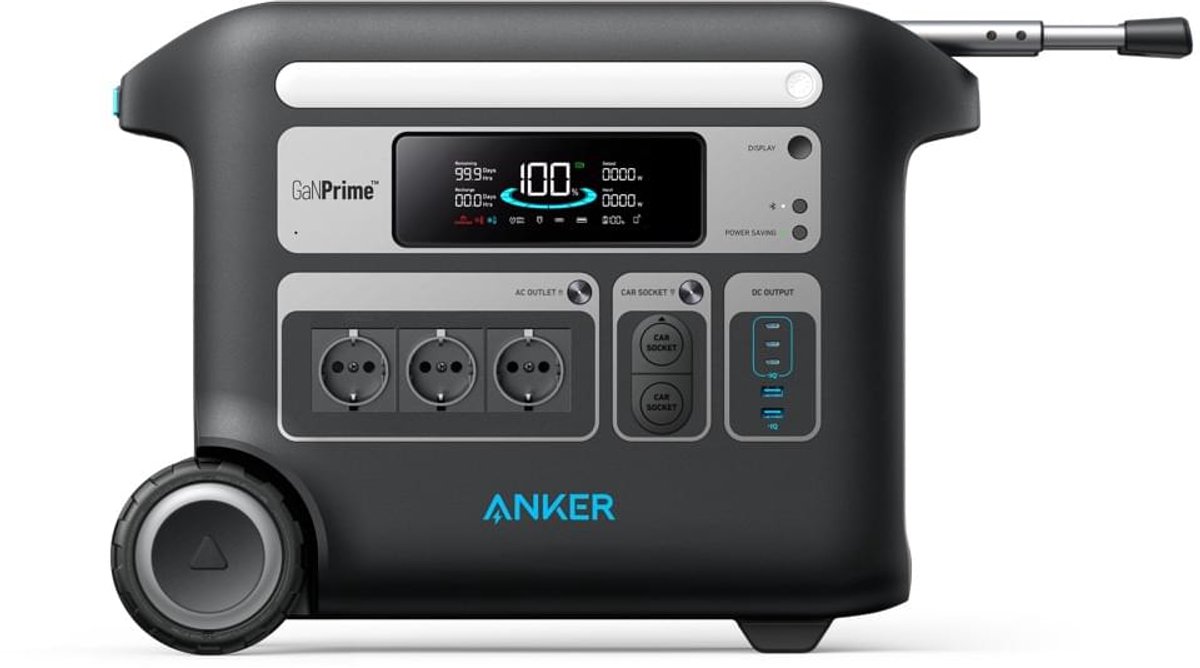 Anker SOLIX F2000 - 2048Wh - Portable powerstation - Backup stroomuitval - Camping - Outdoor