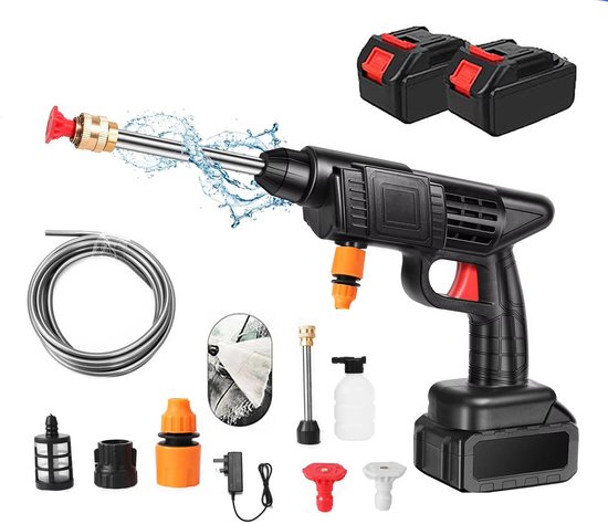 30 Bar Draadloze Hogedruk Reiniger met Waterpistool - Compatibel met Makita 18V Batterij | Ideaal voor Auto & Terrein Schoonmaak
