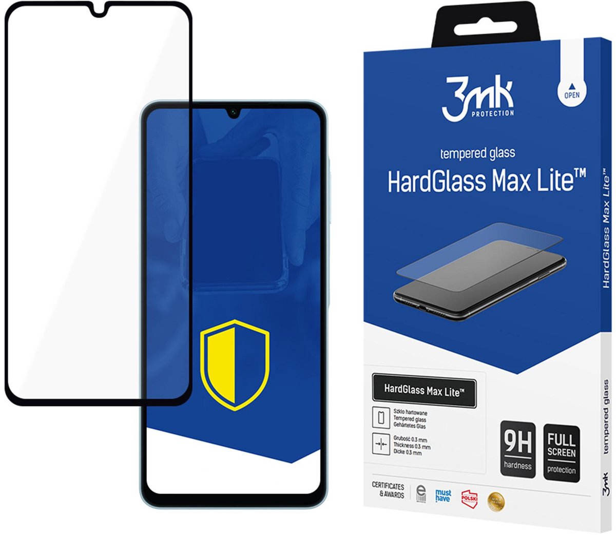 Samsung Galaxy A06 - 3mk HardGlass Max Lite Zwart