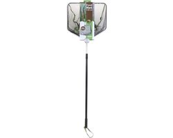 Velda Schepnet Met Telescopische Steel Vierkant 46 Cm Zwart