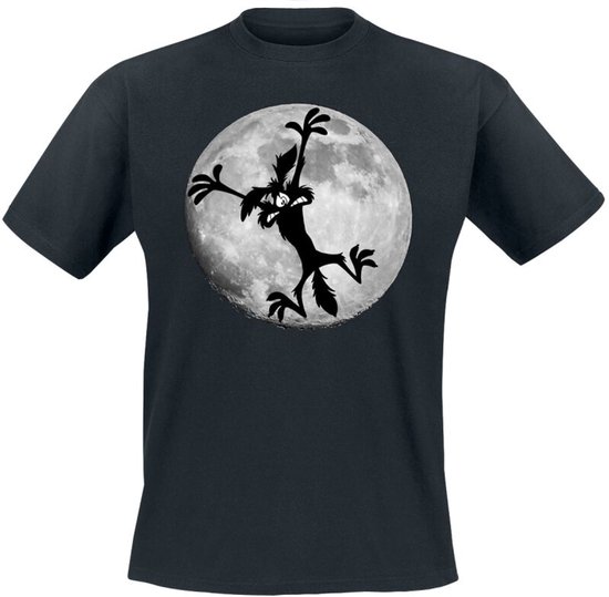 T-shirt Looney Tunes Coyote - Moon Jump noir L Homme