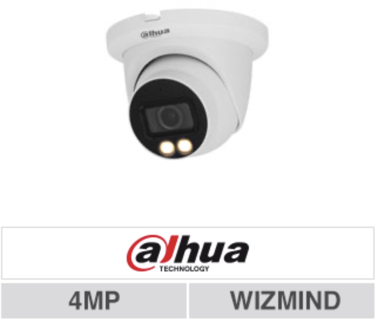DAHUA - FULL COLOR - SET - 4MP - WIZMIND - HDW5449TMP-SE-LED-28-S2 - ePOE - IPCAMERA - MET MUURBEUGEL – foto 3