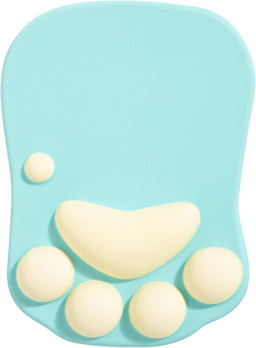 Ibenzoa® Multifunctionele Ergonomische Muismat met Verstelbare Polssteun en Stabilisatiesysteem - Groen & Geel