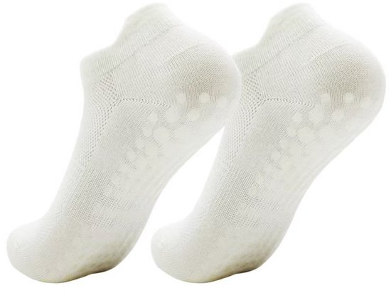 5 paar antislip yogasokken voor dames - Pilates yoga antislipsokken - antislip sokken met stippen voor indoor fitness - ademende mesh sportsokken voor dames - geschikt voor fitness, ballet, dans, yoga en thuisworkouts van Merkloos — afbeelding 3