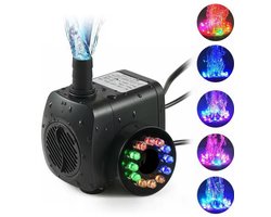 Onderwater Aquariumpomp LED - Dompelpomp - Waterpomp - 800 Liter Per Uur - Energiezuinig - Ultra Stil