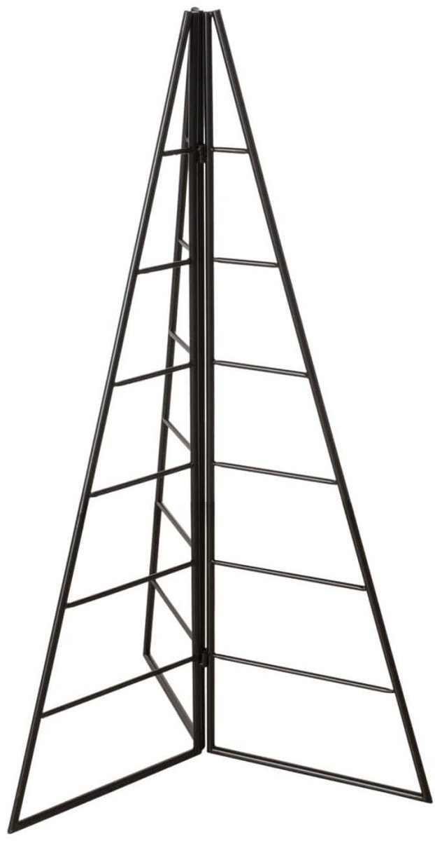 Metalen zwarte kerstboom - zwart - mat